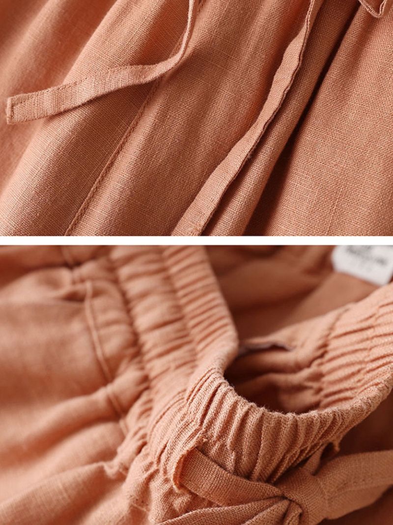 Women's Loose Cotton And Linen Casual Leggings