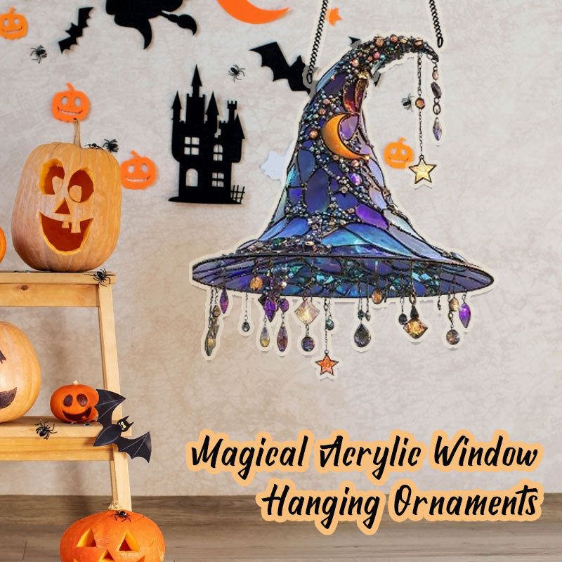 🧙♀️✨ Magical Acrylic Window Hanging Ornaments