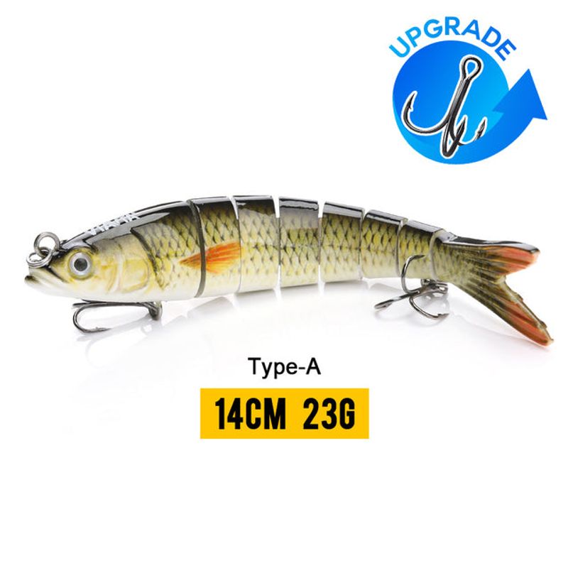 10/14cm Sinking Wobblers Fishing Lures Jointed Crankbait Swimbait 8 Segment Hard Artificial Bait For Fishing Tackle Lure