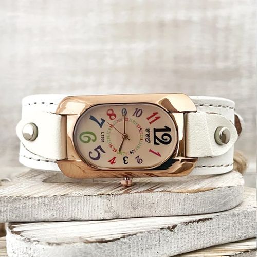 🎁Vintage Leather Quartz Stone Women's Watch