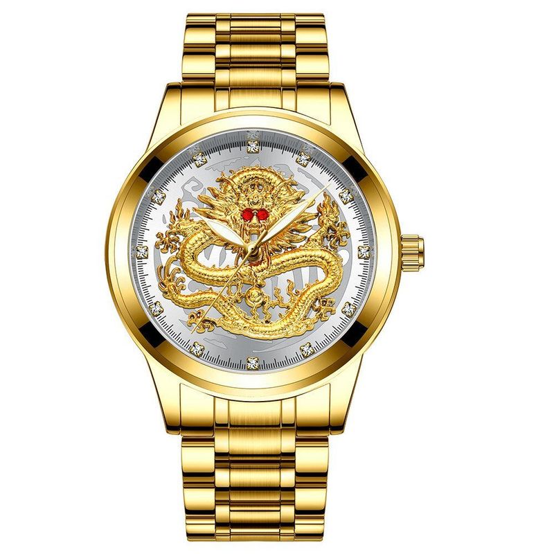 ⌚Embossed Golden Dragon Watch⌚✨