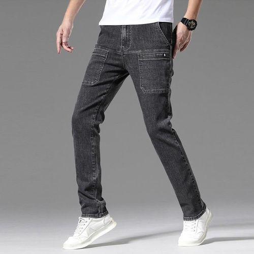 Herren-Stretchjeans Mit Mehreren Taschen