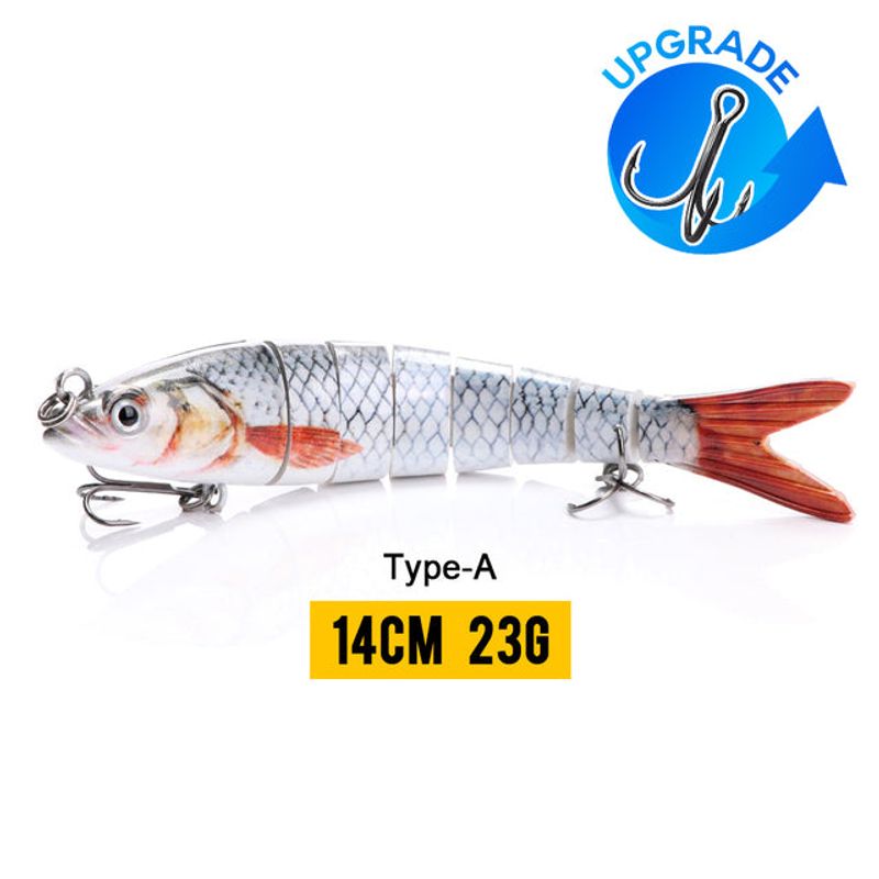 10/14cm Sinking Wobblers Fishing Lures Jointed Crankbait Swimbait 8 Segment Hard Artificial Bait For Fishing Tackle Lure