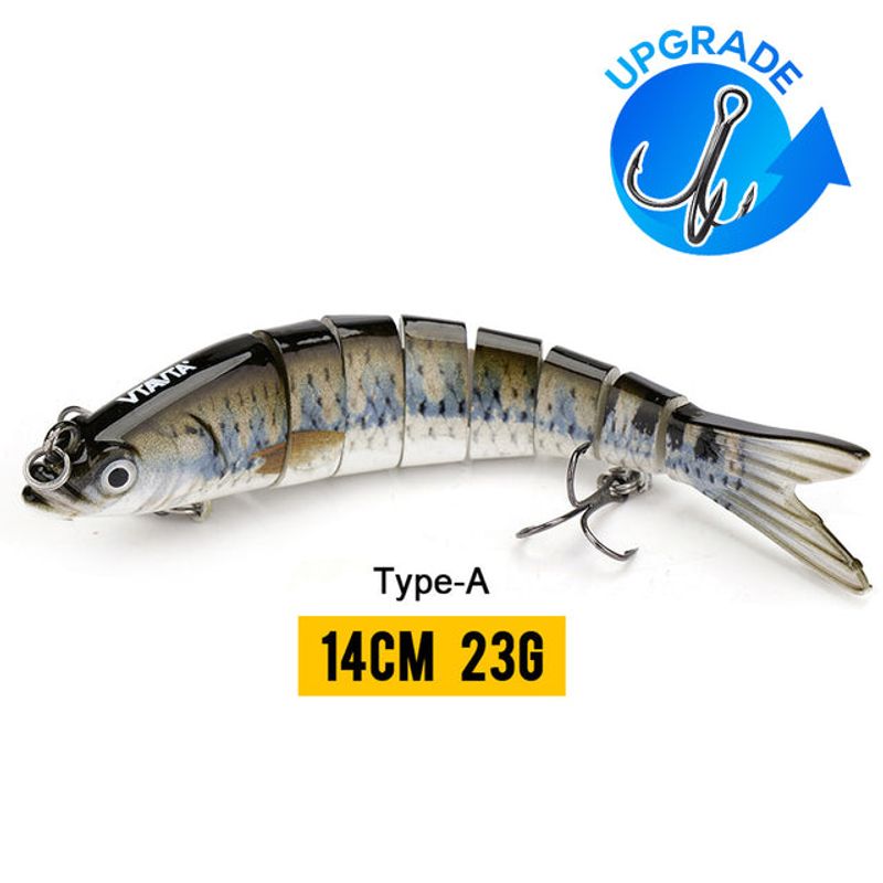 10/14cm Sinking Wobblers Fishing Lures Jointed Crankbait Swimbait 8 Segment Hard Artificial Bait For Fishing Tackle Lure