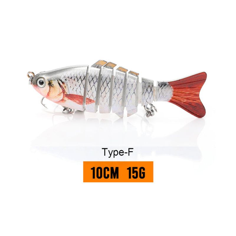 10cm 15g MULTI JOINTED SWIMBAITS WOBBLER CRANKBAIT SLOW SINKING SWIMMING LURES