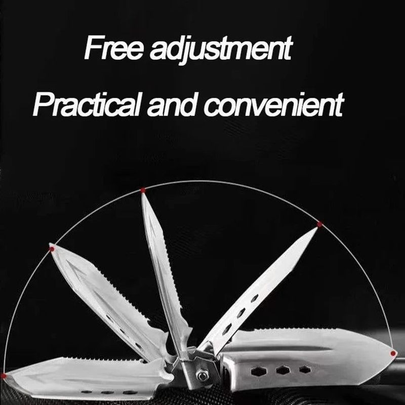 Multi-Purpose Camping Survival Shovel With Camouflage Bag