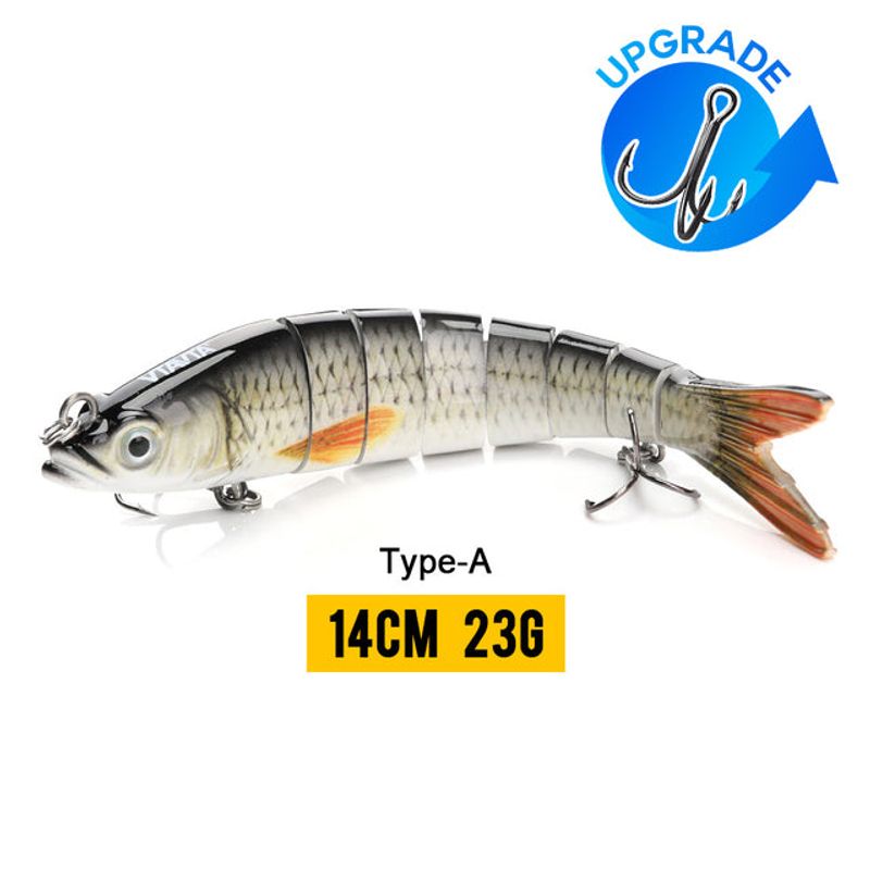 10/14cm Sinking Wobblers Fishing Lures Jointed Crankbait Swimbait 8 Segment Hard Artificial Bait For Fishing Tackle Lure