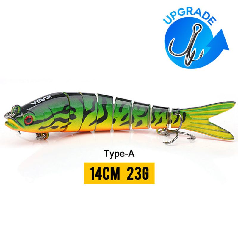 10/14cm Sinking Wobblers Fishing Lures Jointed Crankbait Swimbait 8 Segment Hard Artificial Bait For Fishing Tackle Lure