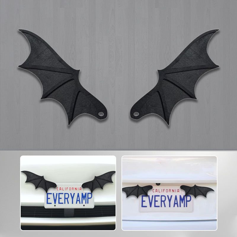 Halloween License Plate Bat Wings Decoration