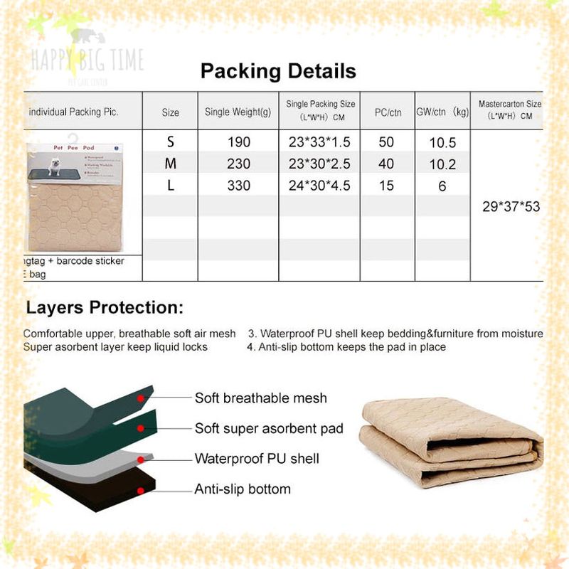 Pet Absorbent  Pad Dog Training Diaper Waterproof Diaper For Dog Car Rabbit