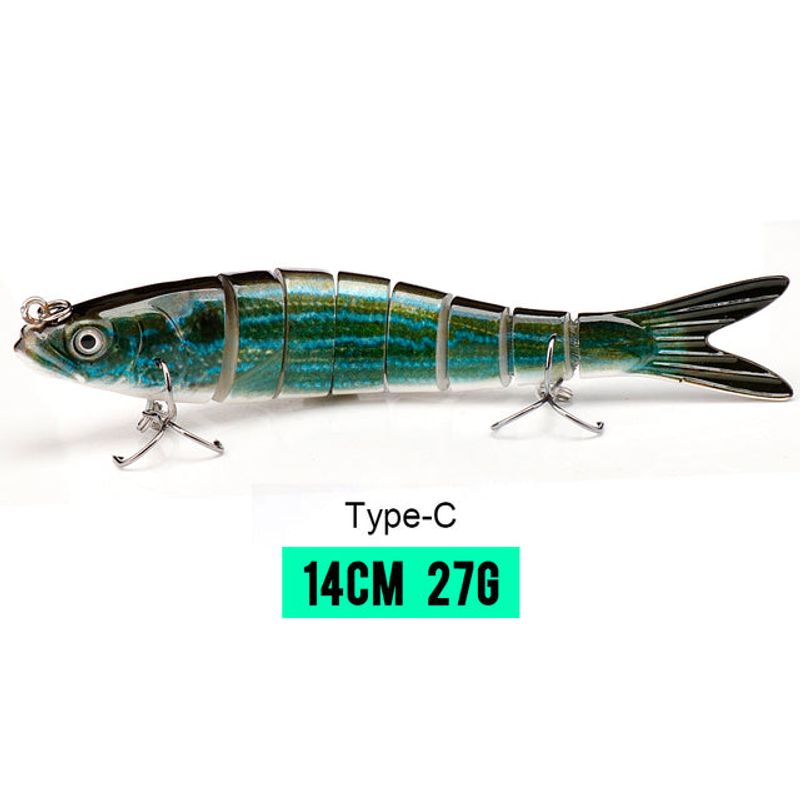 10/14cm Sinking Wobblers Fishing Lures Jointed Crankbait Swimbait 8 Segment Hard Artificial Bait For Fishing Tackle Lure