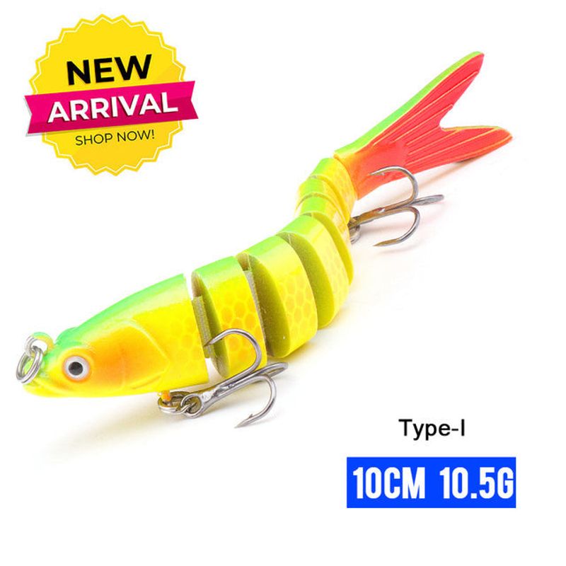 10/14cm Sinking Wobblers Fishing Lures Jointed Crankbait Swimbait 8 Segment Hard Artificial Bait For Fishing Tackle Lure