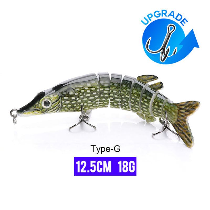 10/14cm Sinking Wobblers Fishing Lures Jointed Crankbait Swimbait 8 Segment Hard Artificial Bait For Fishing Tackle Lure