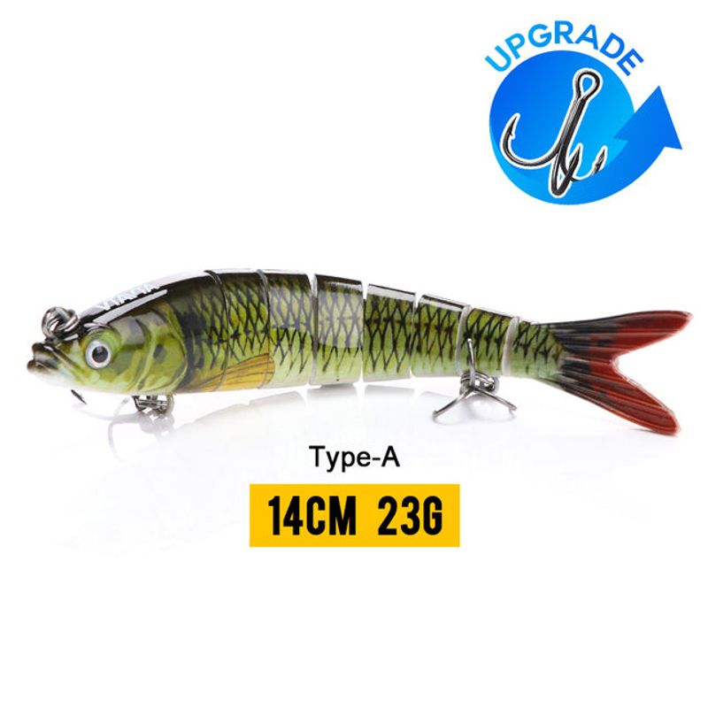 10/14cm Sinking Wobblers Fishing Lures Jointed Crankbait Swimbait 8 Segment Hard Artificial Bait For Fishing Tackle Lure