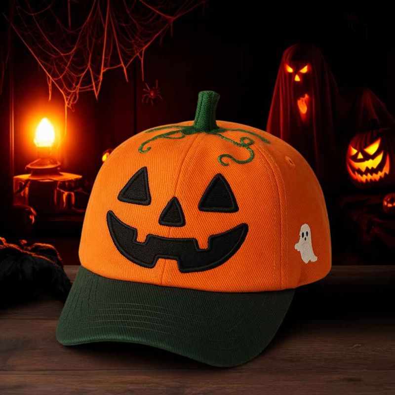 🎃 Jack-O’-Lantern Halloween Pumpkin Hat