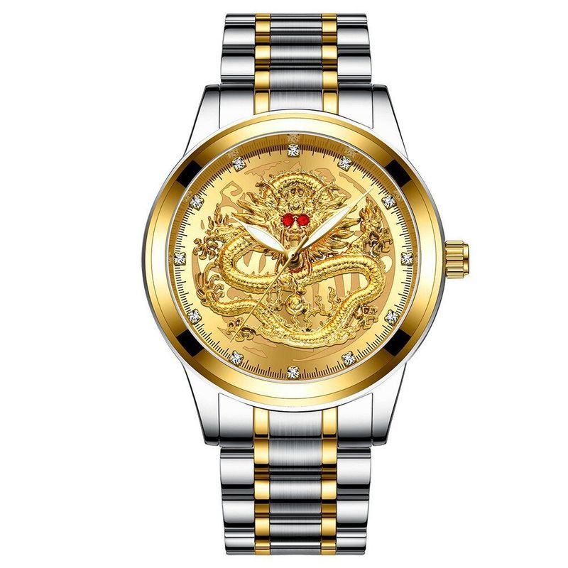 ⌚Embossed Golden Dragon Watch⌚✨