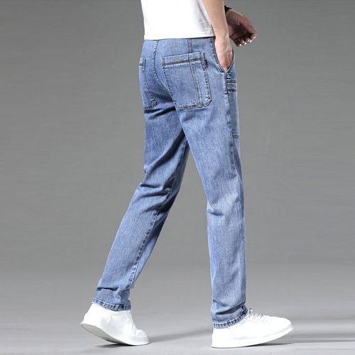 Herren-Stretchjeans Mit Mehreren Taschen
