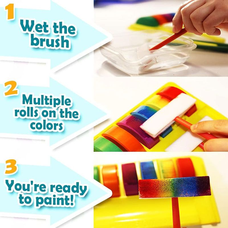 Rainbow Paintbrush Set