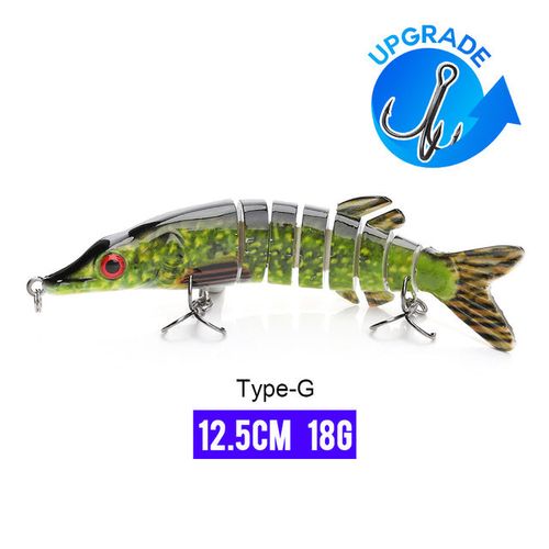 10/14cm Sinking Wobblers Fishing Lures Jointed Crankbait Swimbait 8 Segment Hard Artificial Bait For Fishing Tackle Lure
