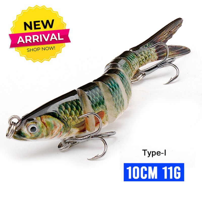10/14cm Sinking Wobblers Fishing Lures Jointed Crankbait Swimbait 8 Segment Hard Artificial Bait For Fishing Tackle Lure