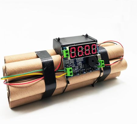 Dynamite Shaped Clock