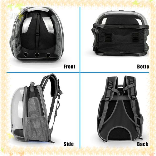 Lightweight Expandable Cat Carrier Clear Bubble