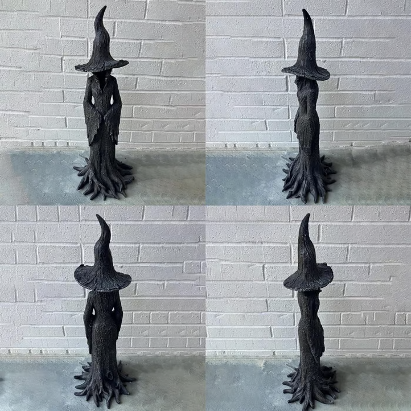 🔥LAST DAY 49% OFF - 🧙‍♀️💫Hand-Painted Enchanting Witch Statue: The Guardian of Your Home (✨Same as in the video)