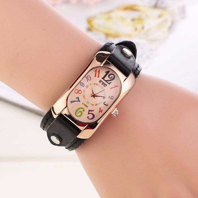 🎁Vintage Leather Quartz Stone Women's Watch