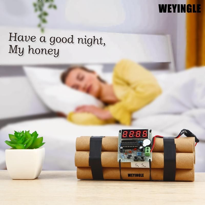 Dynamite Shaped Clock