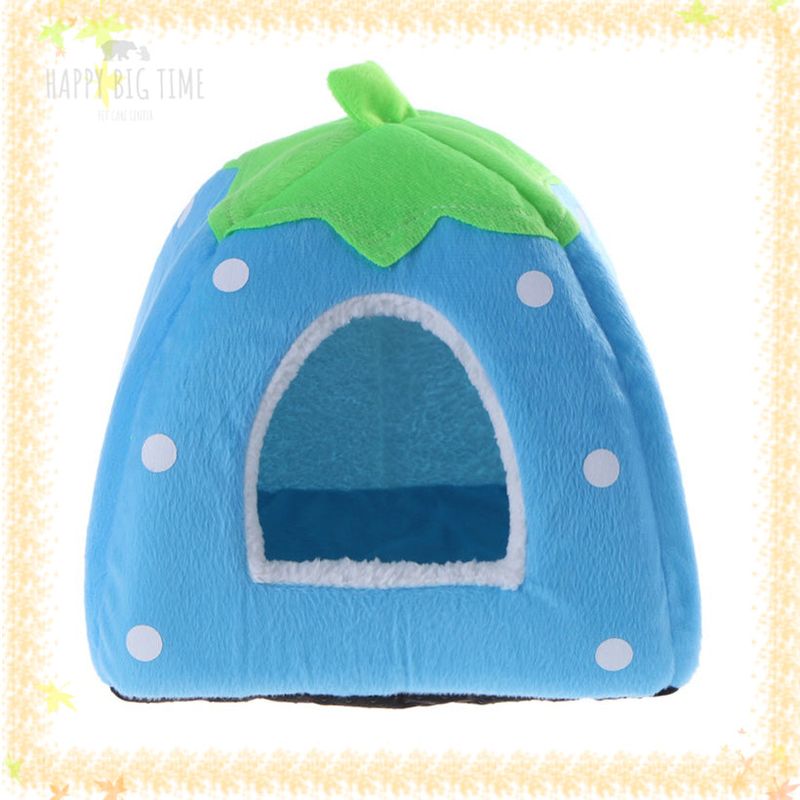 Foldable Dog Kennel Dog Bed For Dogs Cats Animals Pet House Strawberry Pet House
