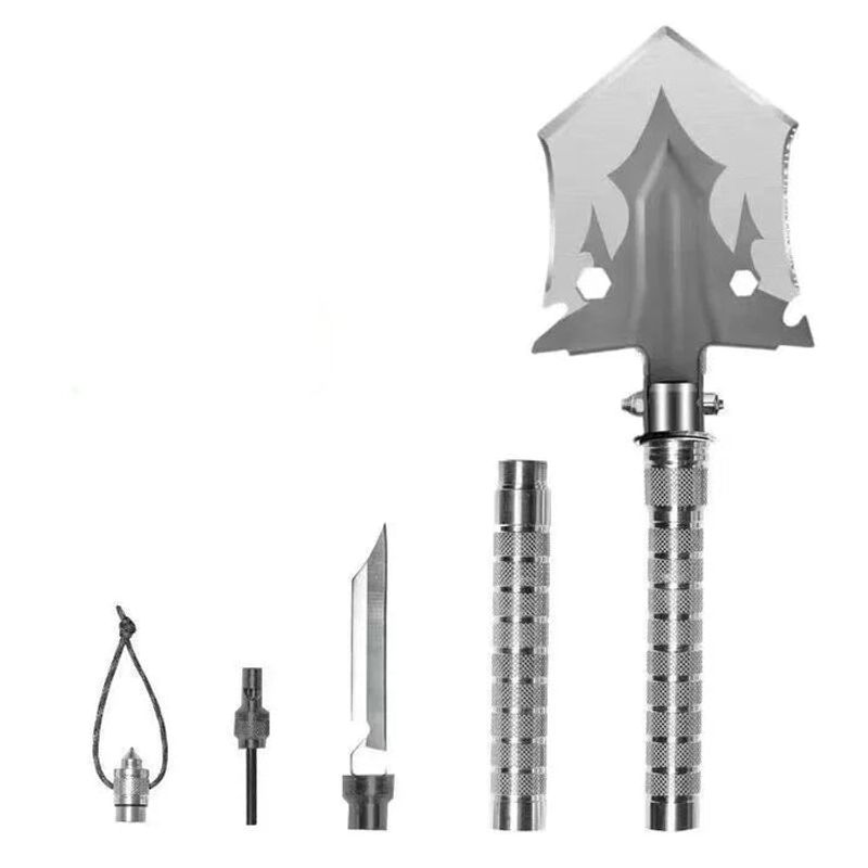 Multi-Purpose Camping Survival Shovel With Camouflage Bag