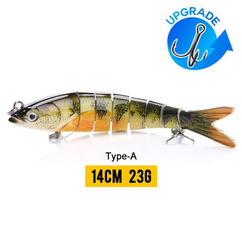14cm 23g Sinking Wobblers Fishing Lures Jointed Crankbait Swimbait 8 Segment Hard Artificial Bait For Fishing Tackle Lure