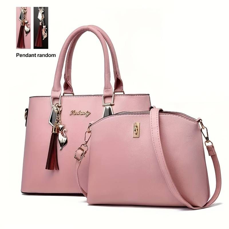 Minimalist Tote Bag With Shoulder Bag