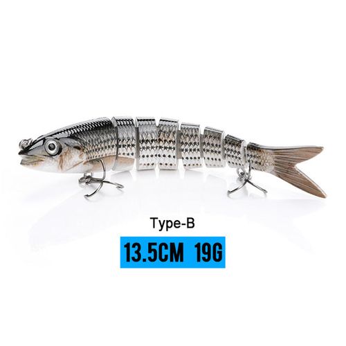 Sinking Wobblers Fishing Lures 13.5cm 19g   8 Multi Jointed Swimbait Hard Artificial Bait Pike Bass Fishing Lure Crankbait