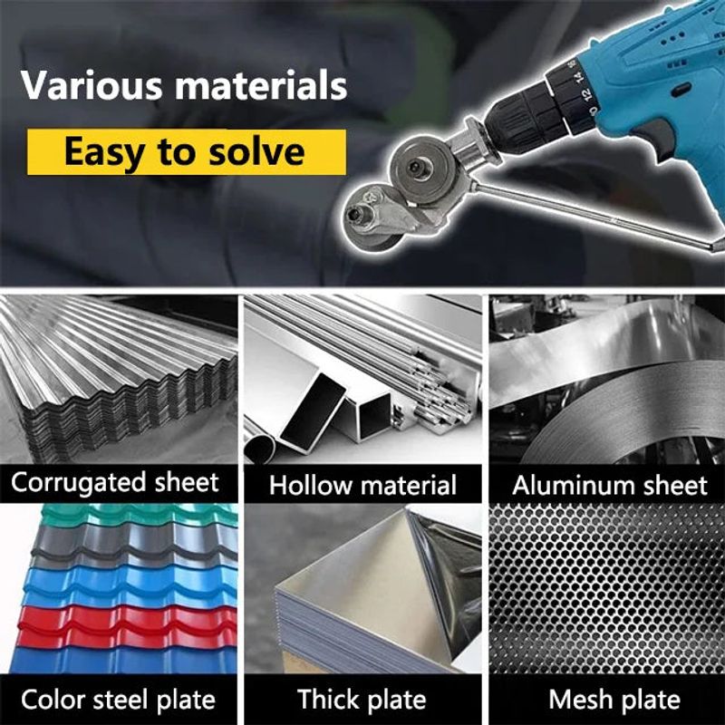 New Hand Electric Drill Attachment Plate Metal Cutter Delivered by Ninjavan