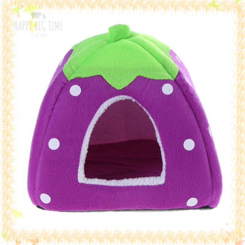 Foldable Dog Kennel Dog Bed For Dogs Cats Animals Pet House Strawberry Pet House
