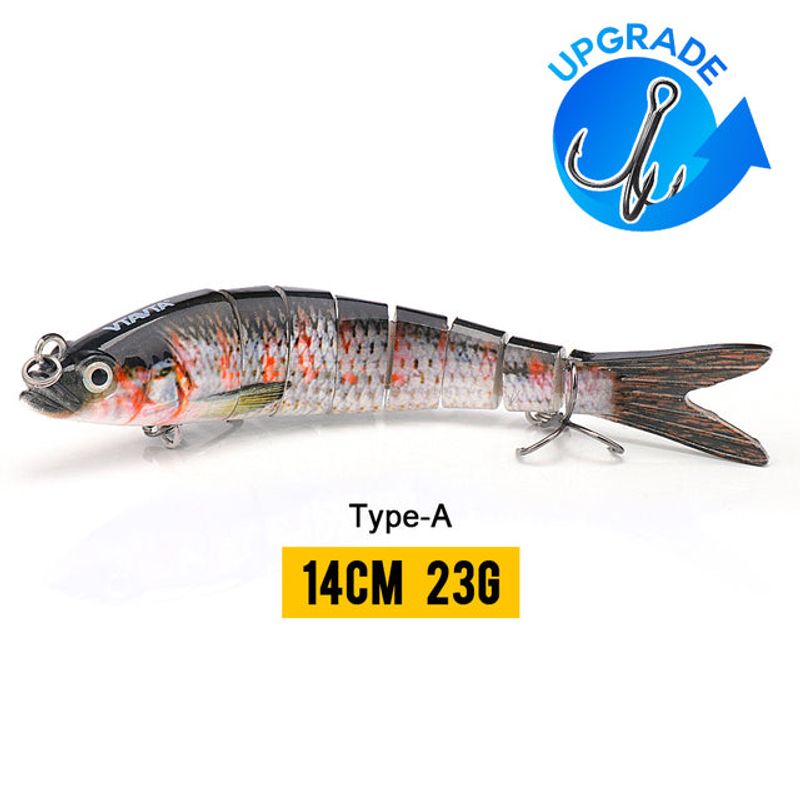 10/14cm Sinking Wobblers Fishing Lures Jointed Crankbait Swimbait 8 Segment Hard Artificial Bait For Fishing Tackle Lure