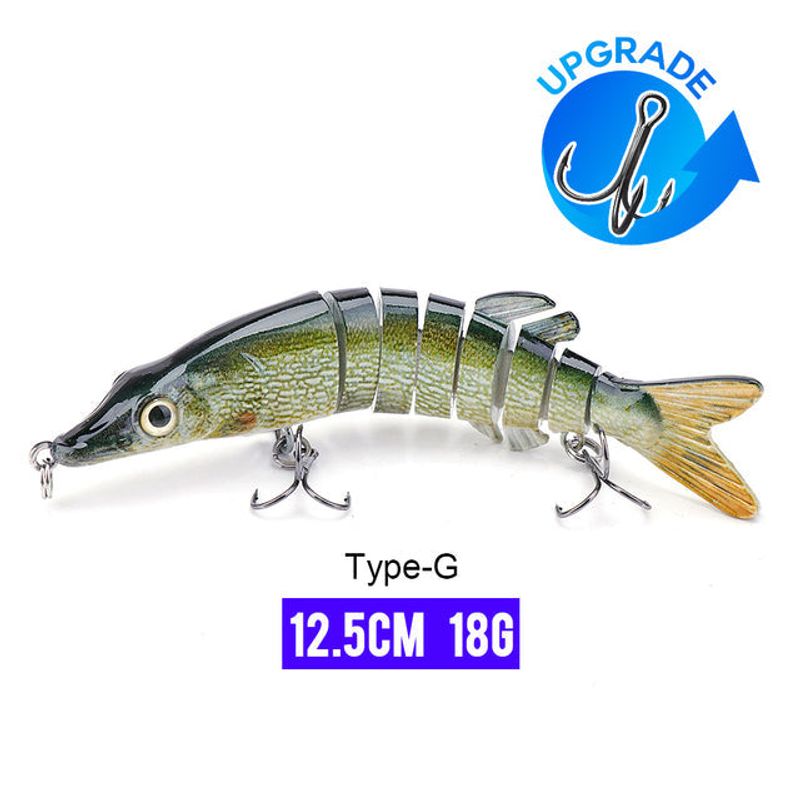 10/14cm Sinking Wobblers Fishing Lures Jointed Crankbait Swimbait 8 Segment Hard Artificial Bait For Fishing Tackle Lure