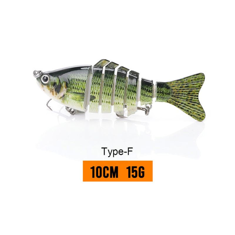 10cm 15g MULTI JOINTED SWIMBAITS WOBBLER CRANKBAIT SLOW SINKING SWIMMING LURES