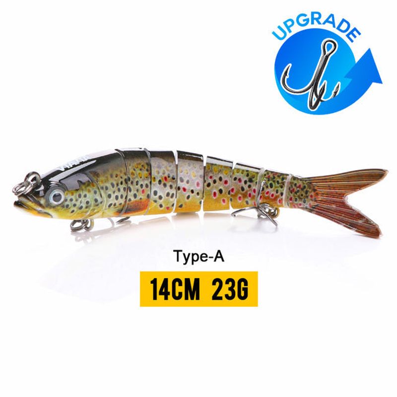 10/14cm Sinking Wobblers Fishing Lures Jointed Crankbait Swimbait 8 Segment Hard Artificial Bait For Fishing Tackle Lure