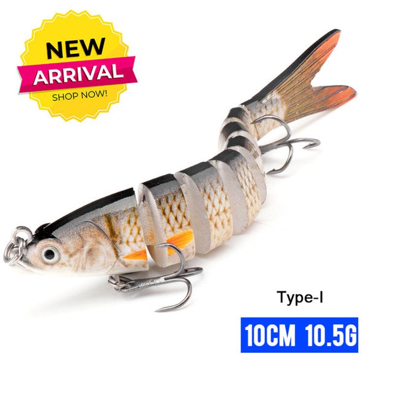 10/14cm Sinking Wobblers Fishing Lures Jointed Crankbait Swimbait 8 Segment Hard Artificial Bait For Fishing Tackle Lure