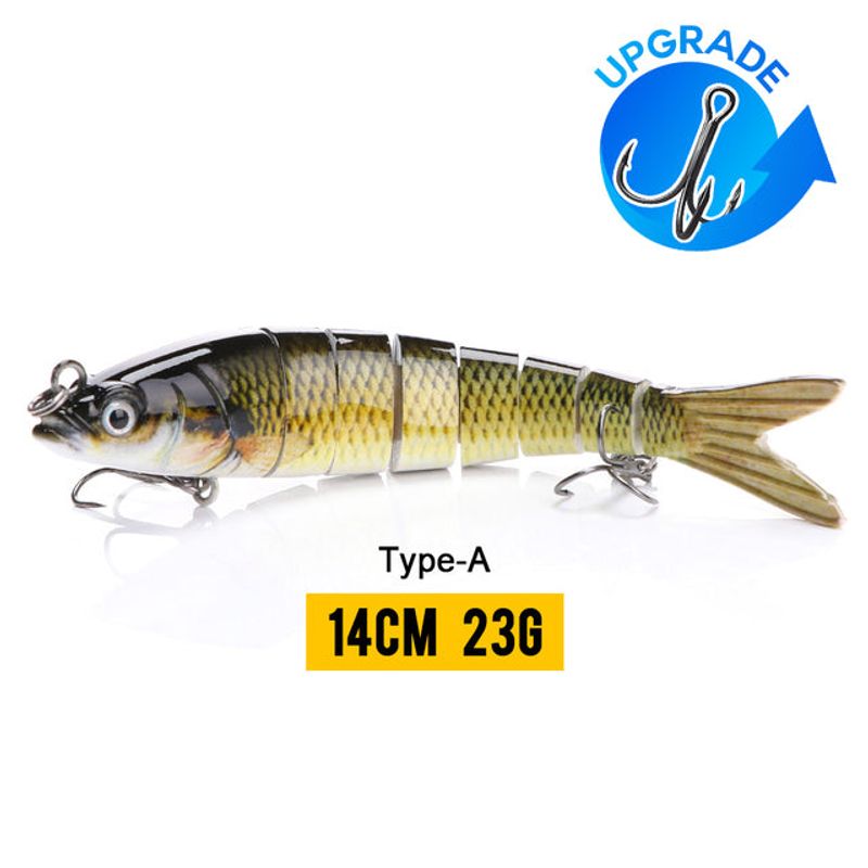 10/14cm Sinking Wobblers Fishing Lures Jointed Crankbait Swimbait 8 Segment Hard Artificial Bait For Fishing Tackle Lure