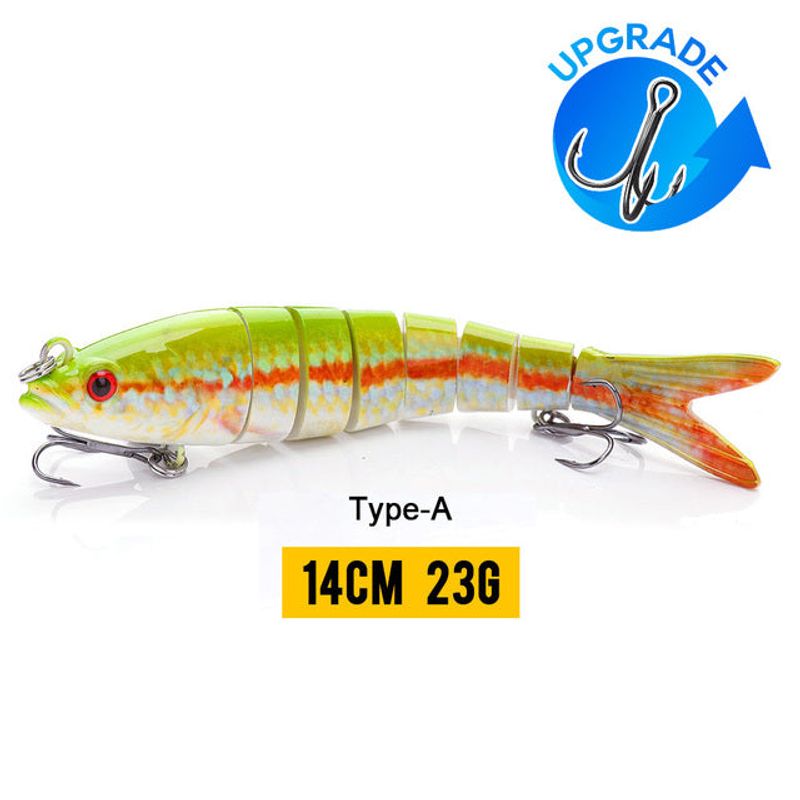 10/14cm Sinking Wobblers Fishing Lures Jointed Crankbait Swimbait 8 Segment Hard Artificial Bait For Fishing Tackle Lure