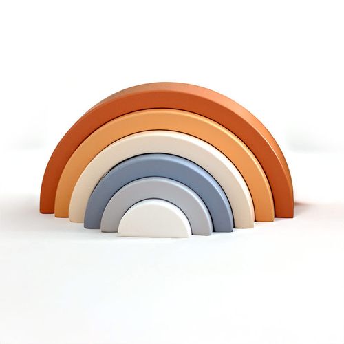 Wooden Rainbow Stacking Toy - A Colorful. Creative. and Engaging Learning Experience