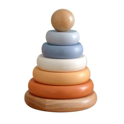 Wooden Rainbow Stacking Toy - A Colorful. Creative. and Engaging Learning Experience