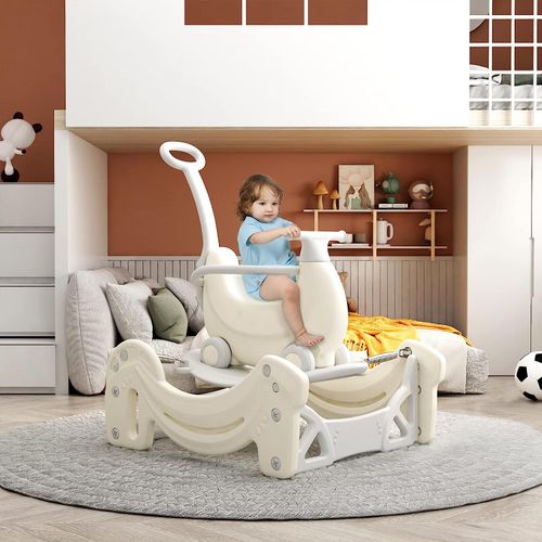 BenaRita 5 in 1 Rocking Horse Gray