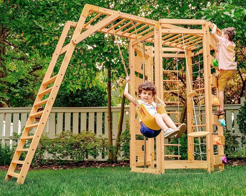 Hawthorn - Outdoor Climber with Monkey Bars. Swing. and Octagon Climber