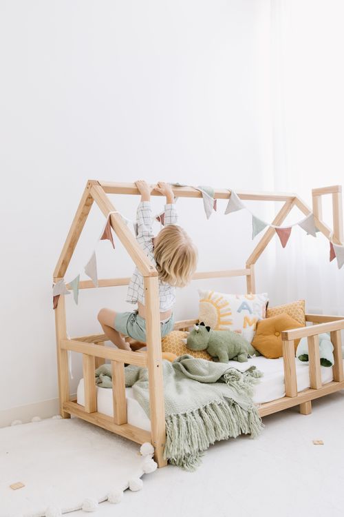Wooden Toddler Bed House