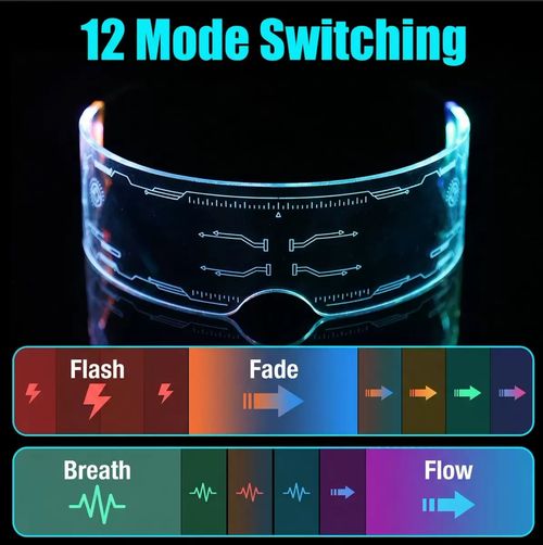 LED light-up glasses