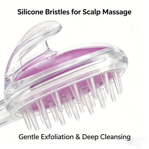 Silicone scalp brush